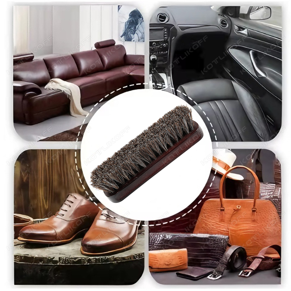 Premium Horsehair Shoe Brush F - Dirt Brush Interior recensione e prezzo
