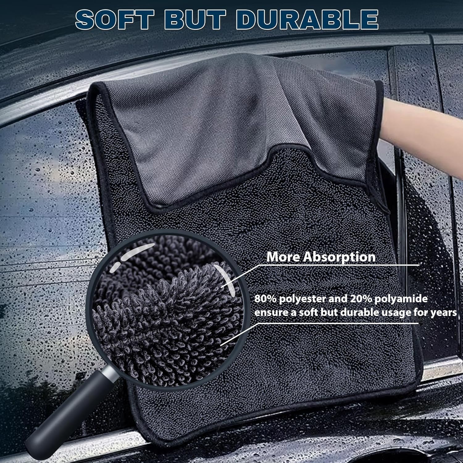 4PCS Microfiber Car Drying Tow - Microfiber Towel Detailing recensione e prezzo