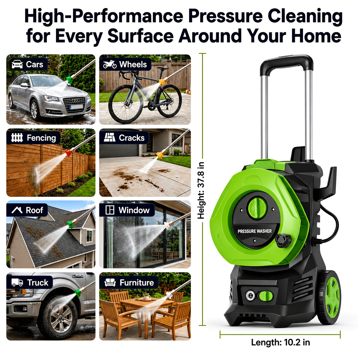 Electric Pressure Washer Power - Foam Cannon Car Wash recensione e prezzo