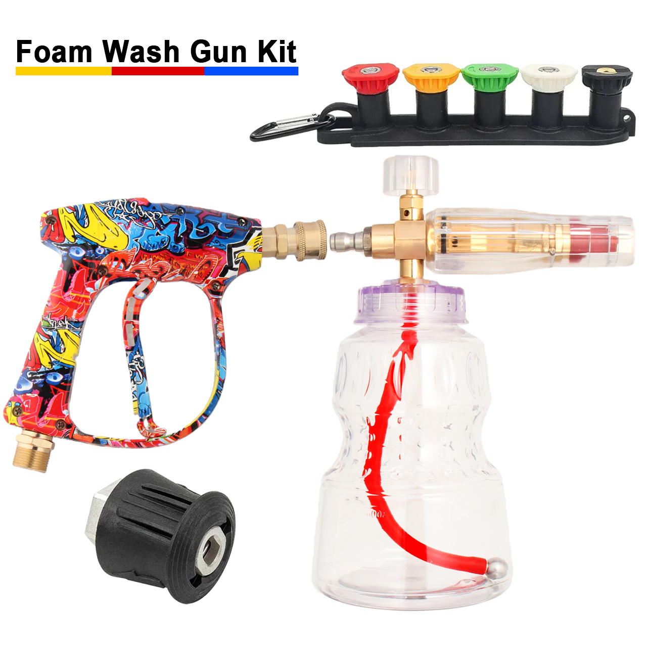 Vibrant Painted Spray Gun + Al - Foam Cannon Car Wash recensione e prezzo