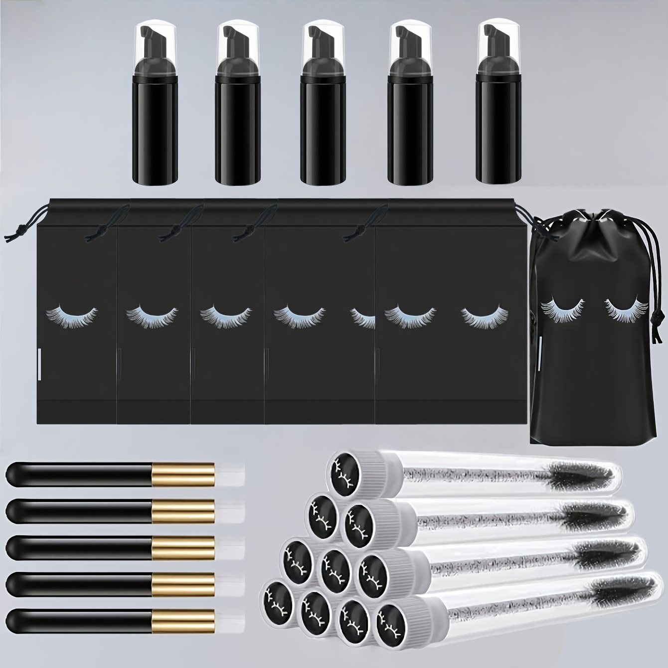 20Pcs Lash Care Kit - 5 Foam P - Detailing Brush Set recensione e prezzo