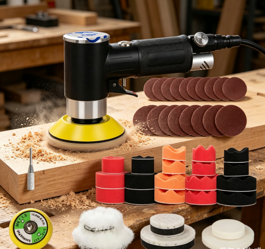 Air Sander Mini Pneumatic Grin - Polish Pad Set Buffer recensione e prezzo
