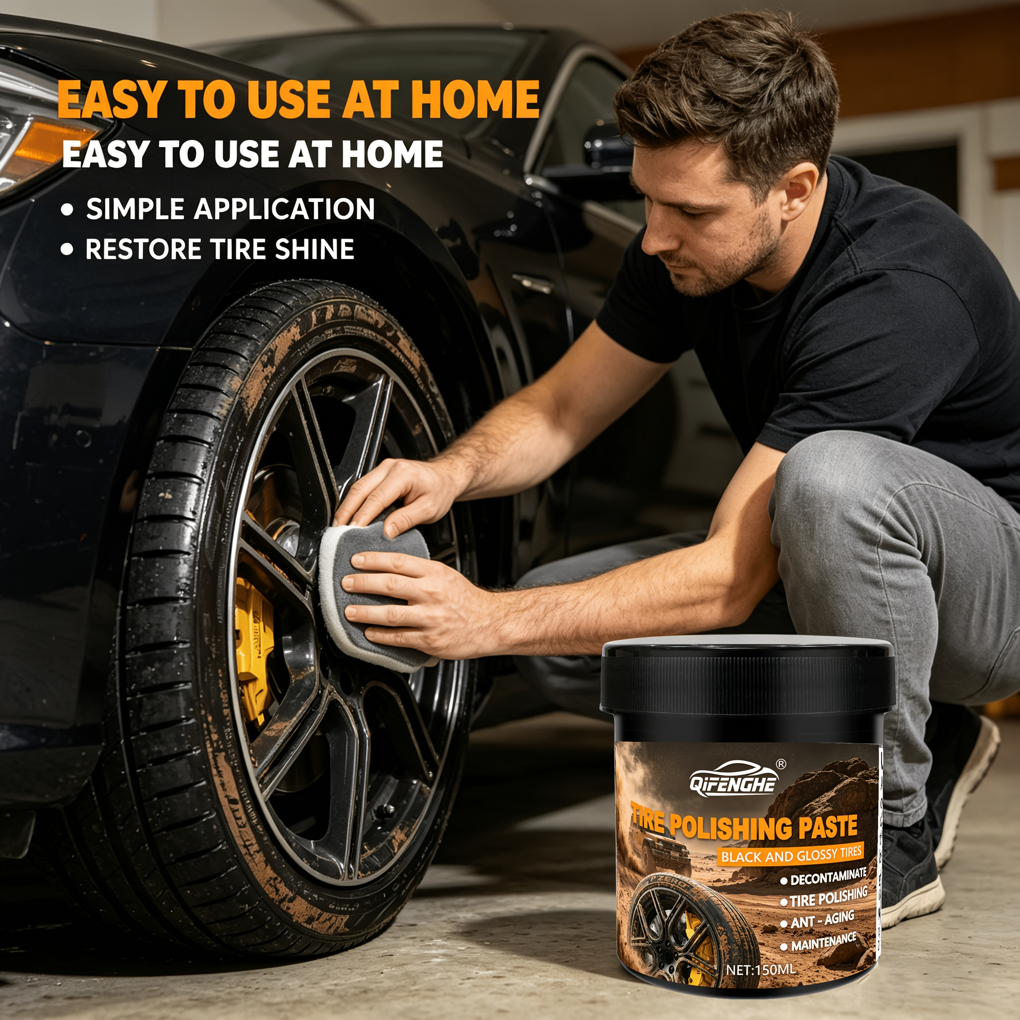 Car Tire Polish Paste Kit - Hi - Wax Applicator Pad recensione e prezzo