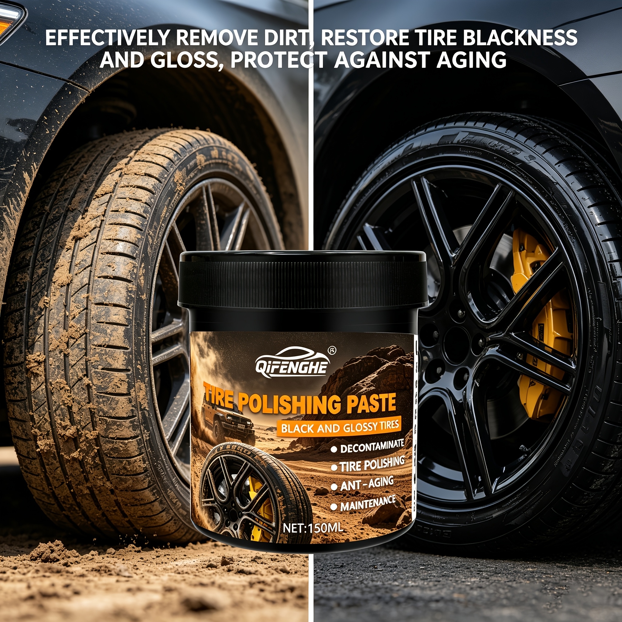 Car Tire Polish Paste Kit - Hi - Wax Applicator Pad recensione e prezzo
