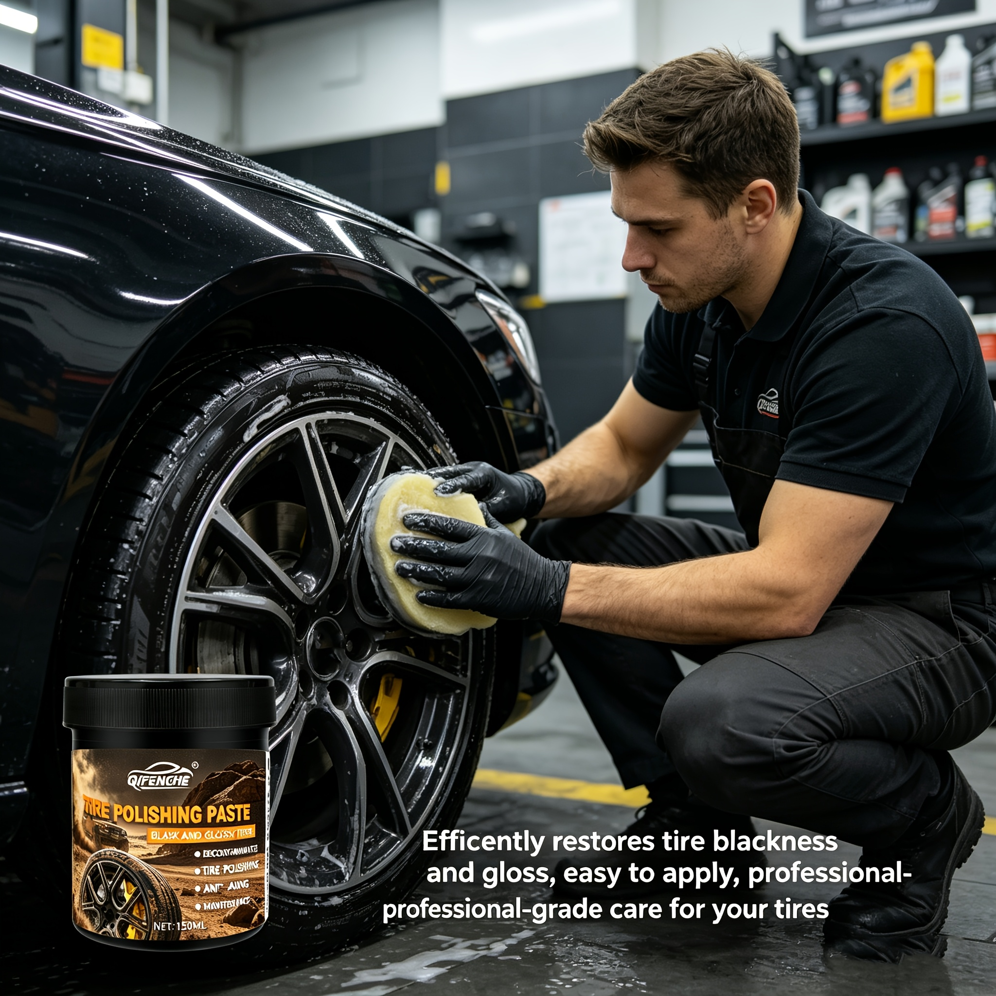 Car Tire Polish Paste Kit - Hi - Wax Applicator Pad recensione e prezzo