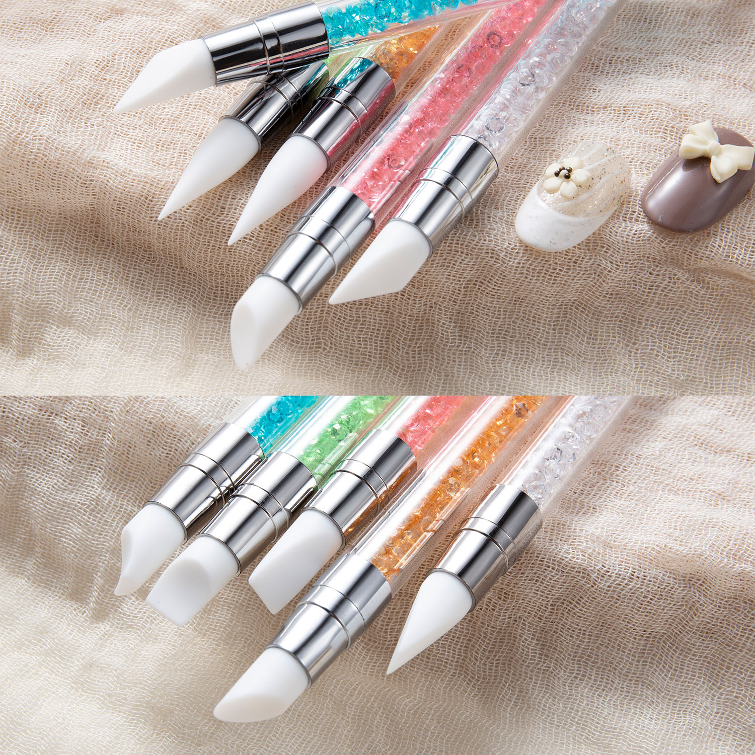 5PCS Double Head Silicone Nail - Wax Applicator Pad recensione e prezzo