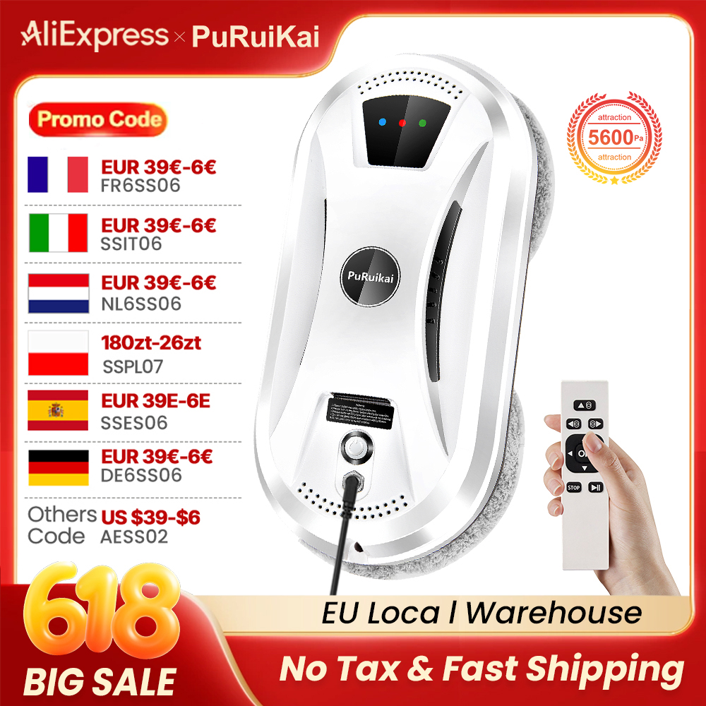 PuRuiKai AI Window Cleaning Ro - Glass Cleaner Streak recensione e prezzo
