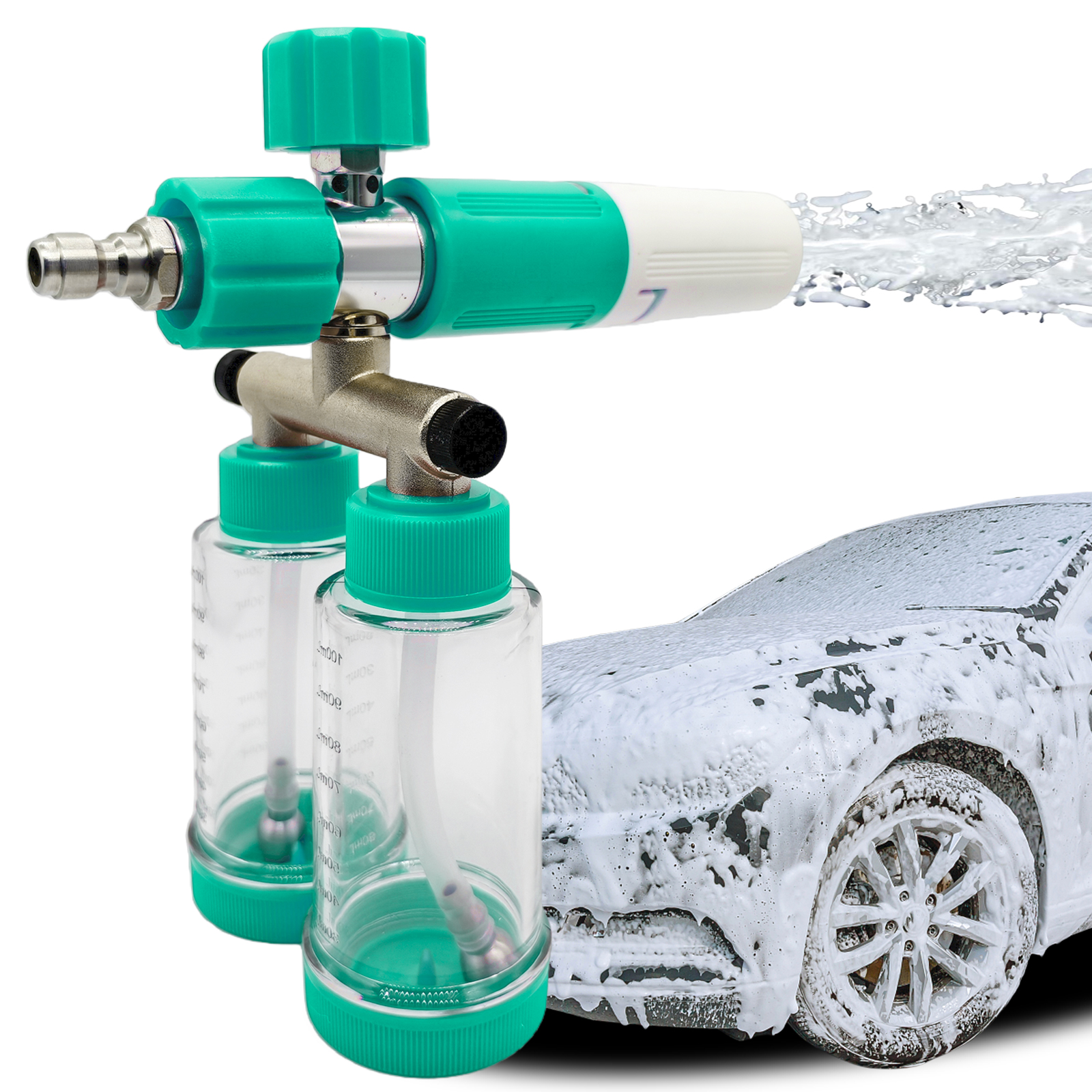 100ML Dual-Kettle Foam Sprayer - Pressure Washer Foam Gun recensione e prezzo