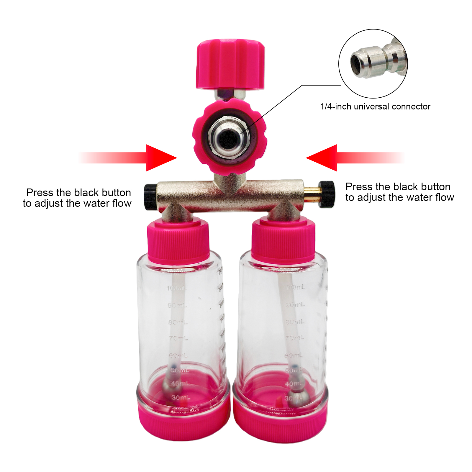 100ML Dual-Kettle Foam Sprayer - Pressure Washer Foam Gun recensione e prezzo