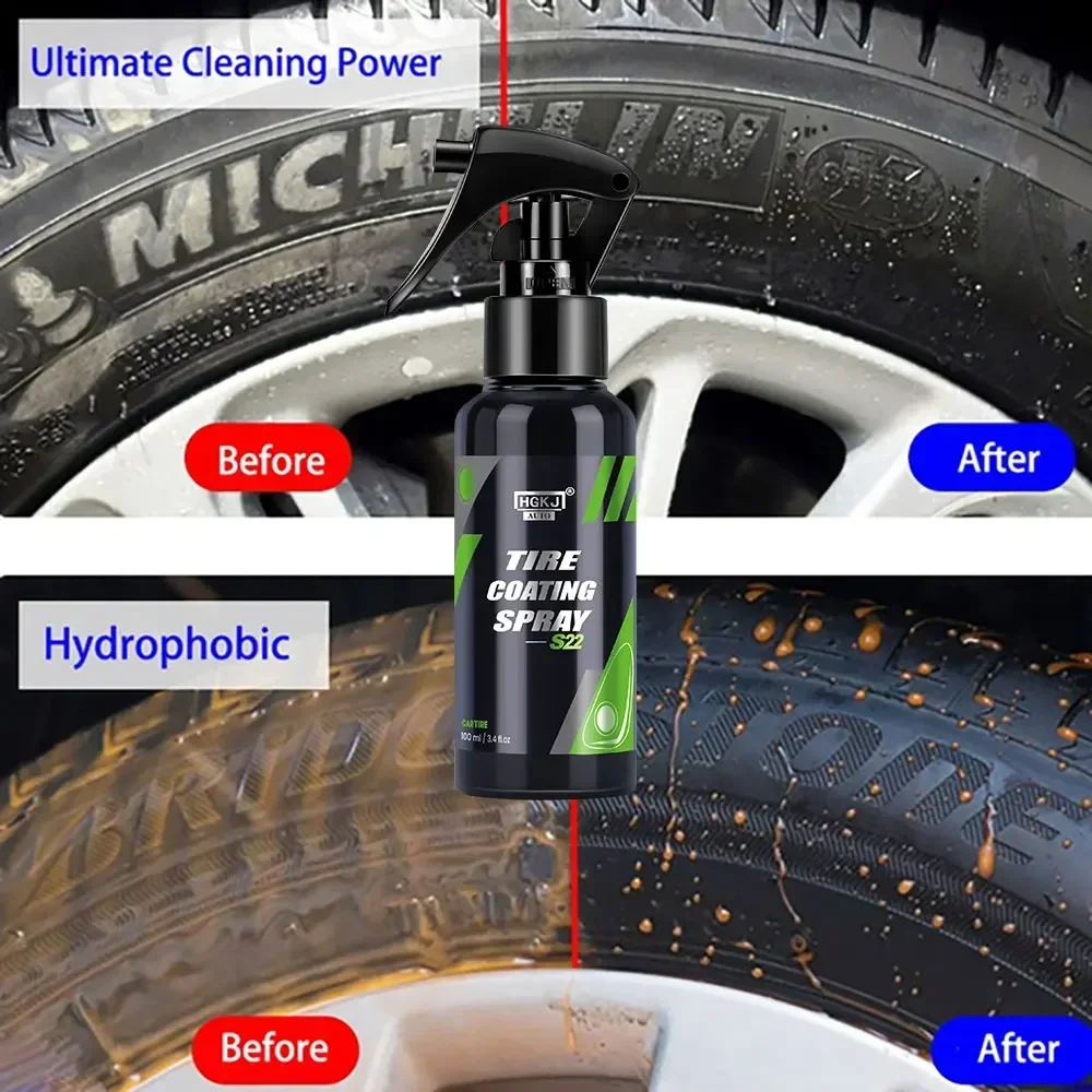 HGKJ S22 Car Tire Gloss Spray, - Tire Shine Spray Sealant recensione e prezzo