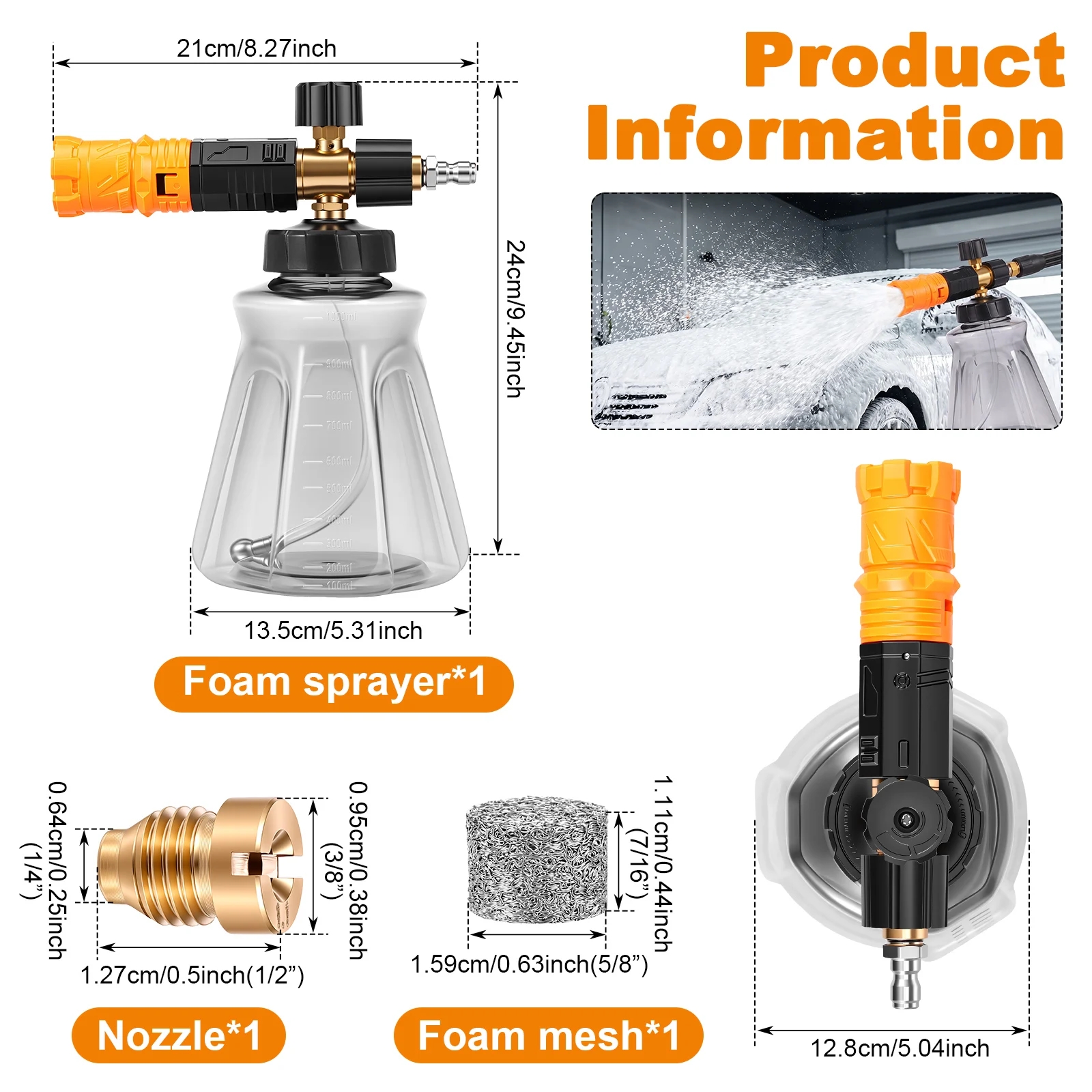 Foam Cannon for Pressure Washe - Foam Cannon Car Wash recensione e prezzo