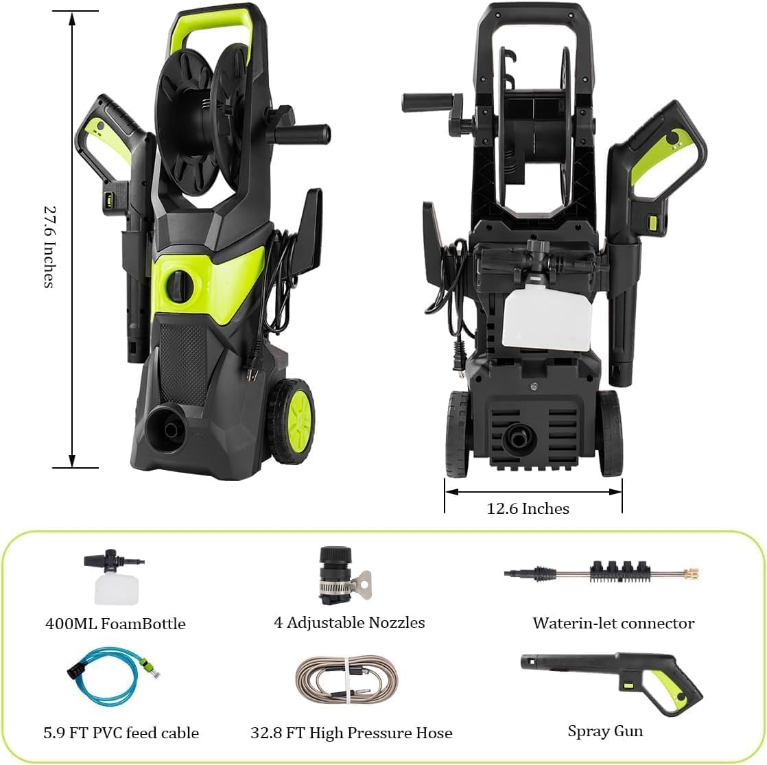 4000PSI Electric Pressure Wash - Pressure Washer Foam Gun recensione e prezzo
