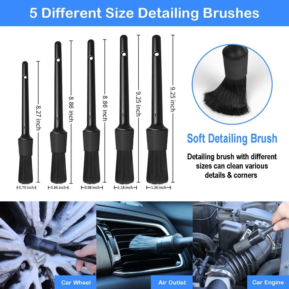Car Wash Brush Set Detailing B - Dirt Brush Interior recensione e prezzo